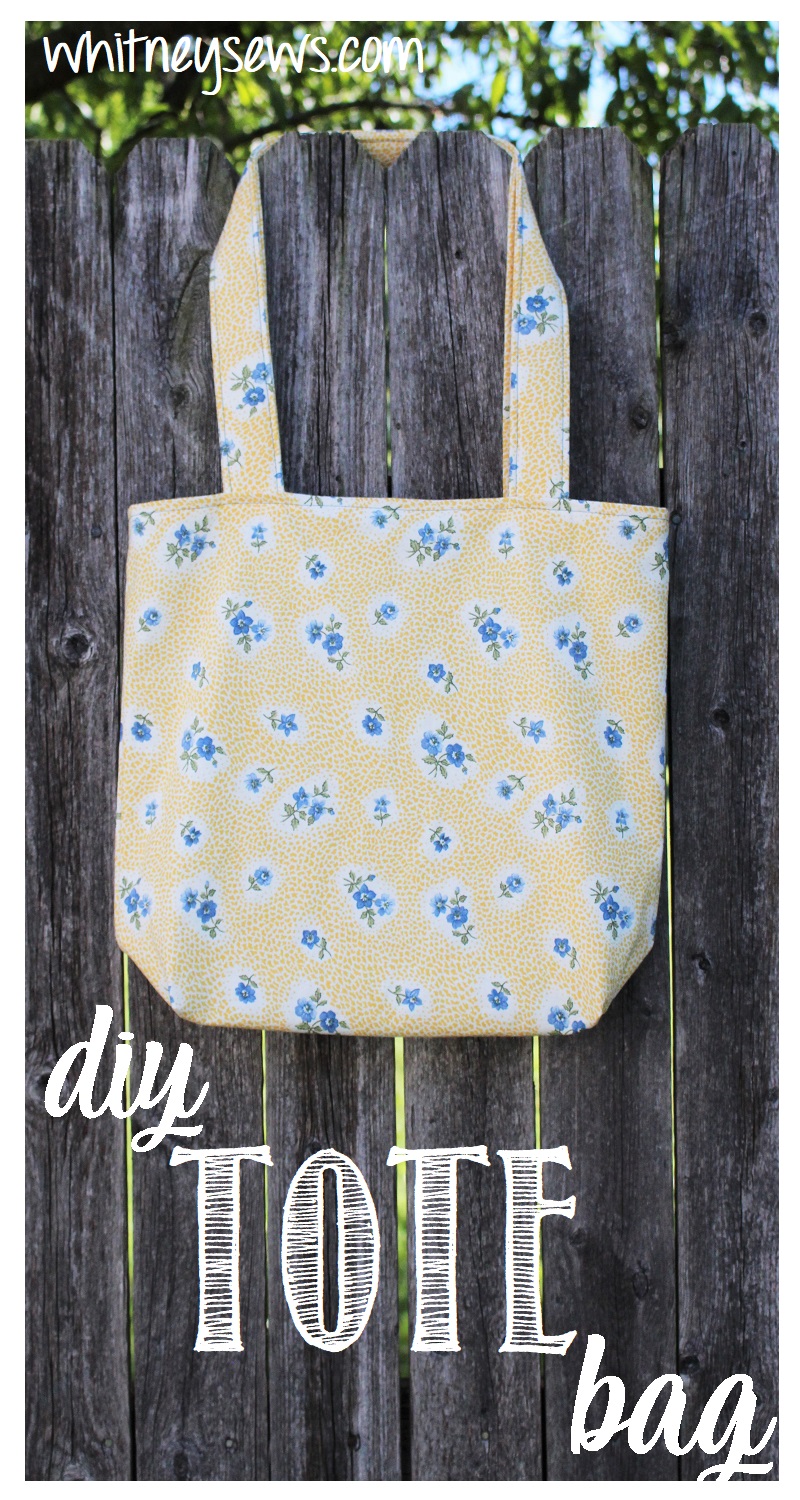 EASY Lined Tote Bag Whitney Sews