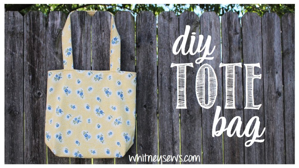EASY Lined Tote Bag - Whitney Sews
