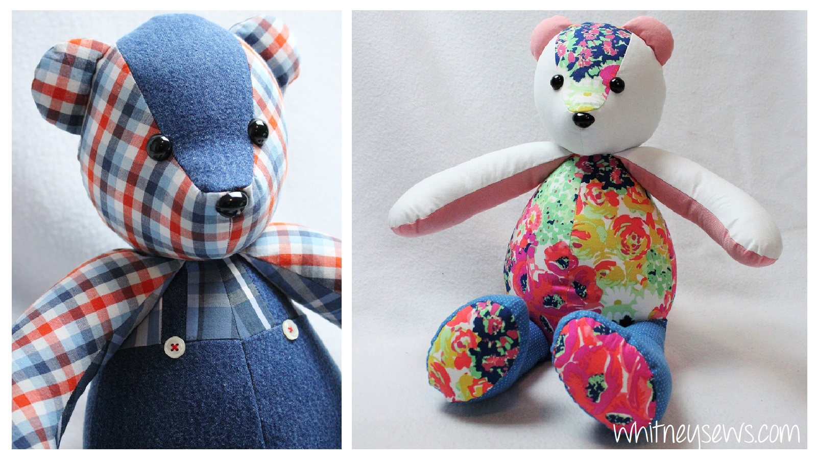 Memory Bear Pattern Make Teddy Bear Cuddly Toy Teddy Bear Sewing Pattern  Plushie Pattern 