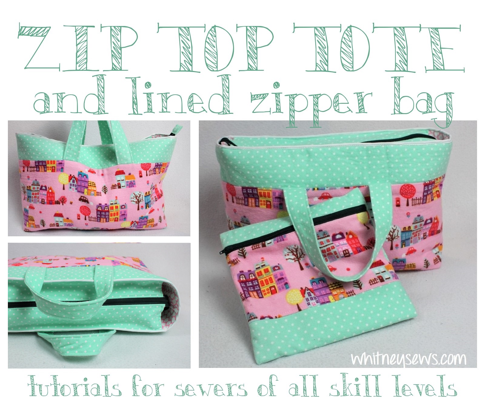 How to Make a Tote Bag with a Zipper 