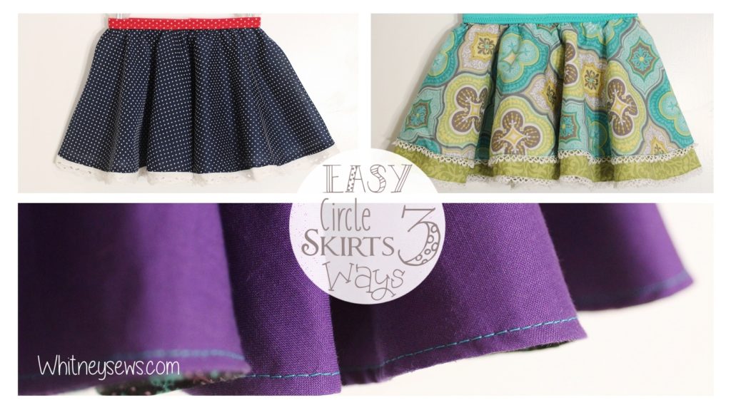 How to Make Easy Circle Skirts (3 Ways) - Whitney Sews