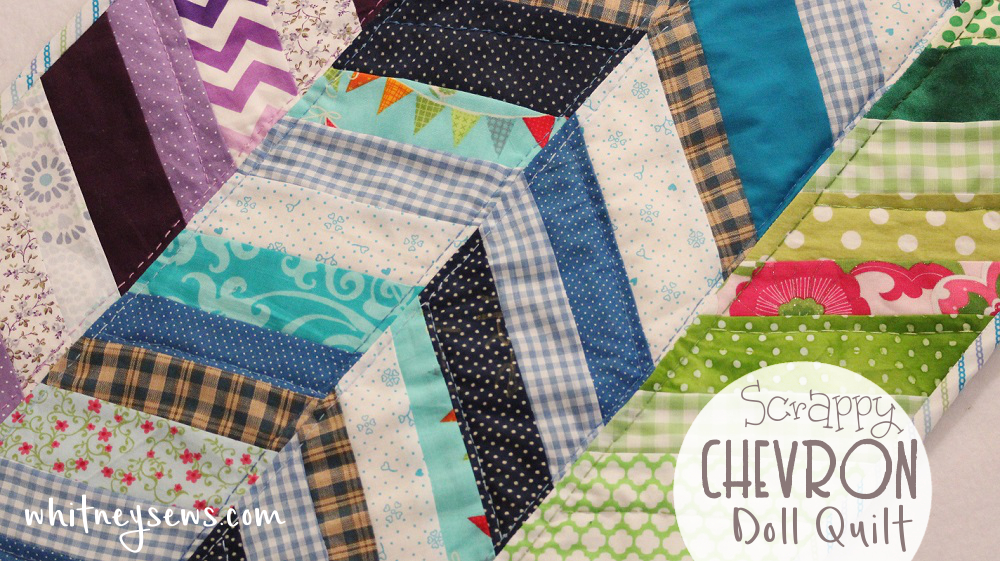 Scrappy-Chevron-Doll-Quilt-Whitney-Sews