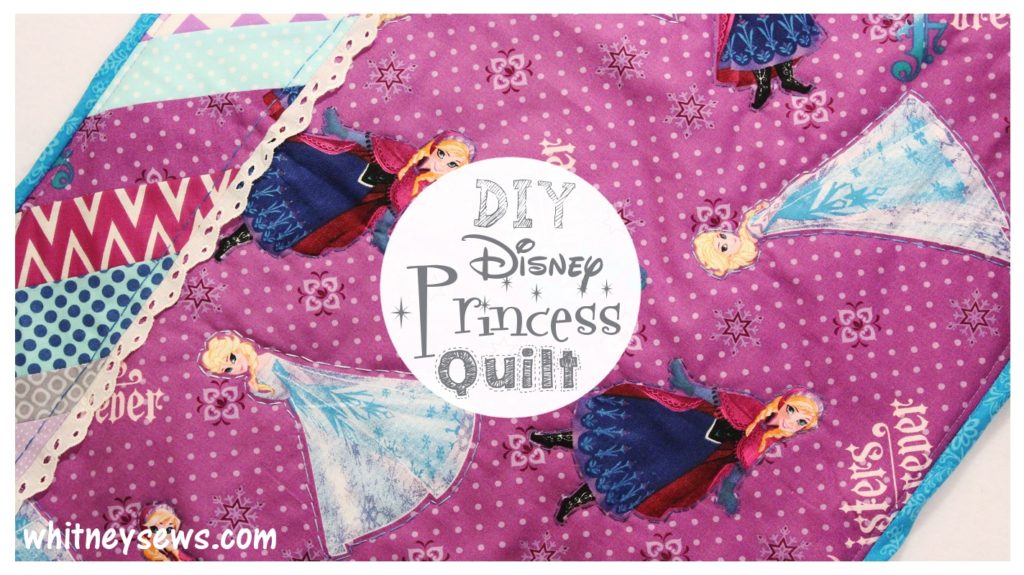 DIY Disney Princess Mini Quilt FREE How to from Whitney Sews