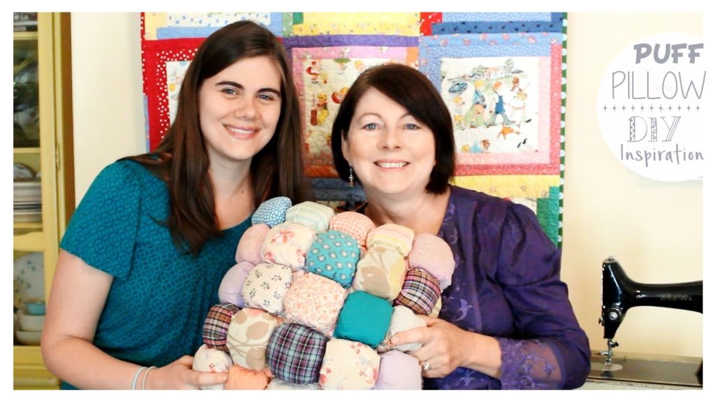Puff Pillow DIY Inspiration from Whitney Sews and Mom