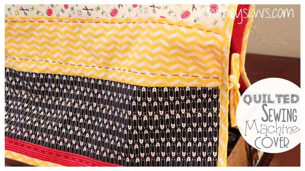 Quilted Sewing Machine Cover Tutorial from Whitney Sews