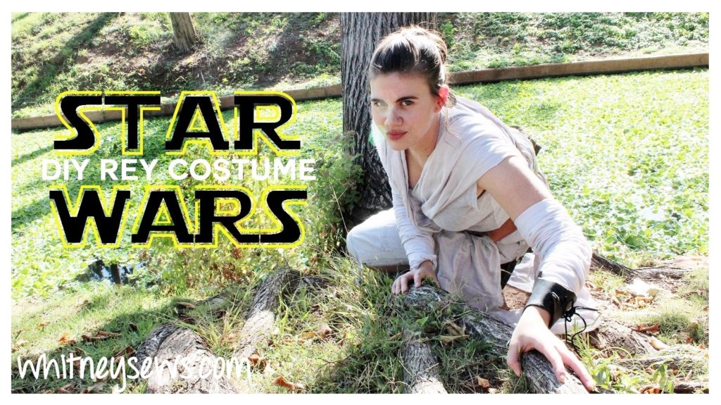 DIY Rey costume from Star Wars: The Force Awakens. Full FREE how to from Whitney Sews