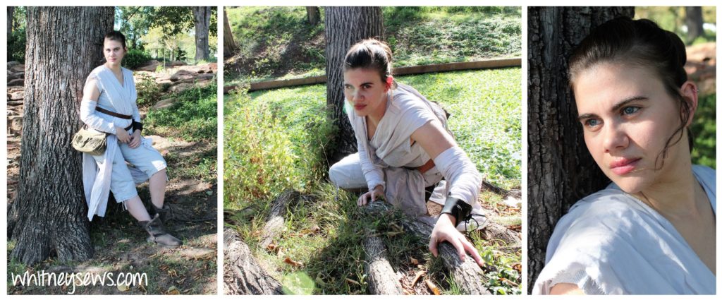 DIY Rey Star Wars Costume How to from Whitney Sews