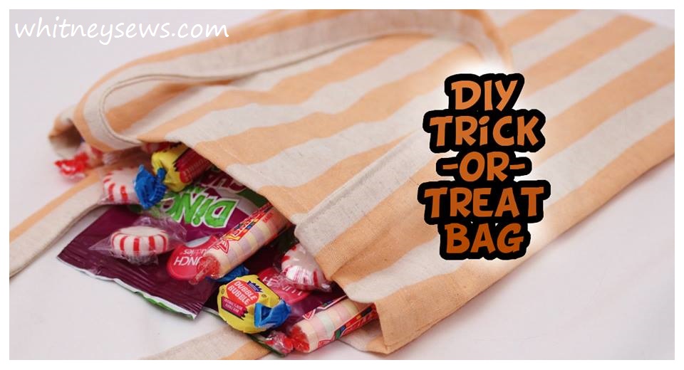 Trick or Treat French Seam Bag How to from Whitney Sews
