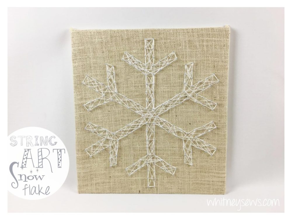 Snowflake string art - Holiday how to