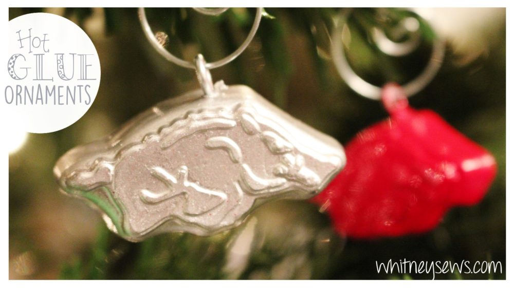 DIY Christmas ornaments made from hot glue and candy molds! Endless possibilities!