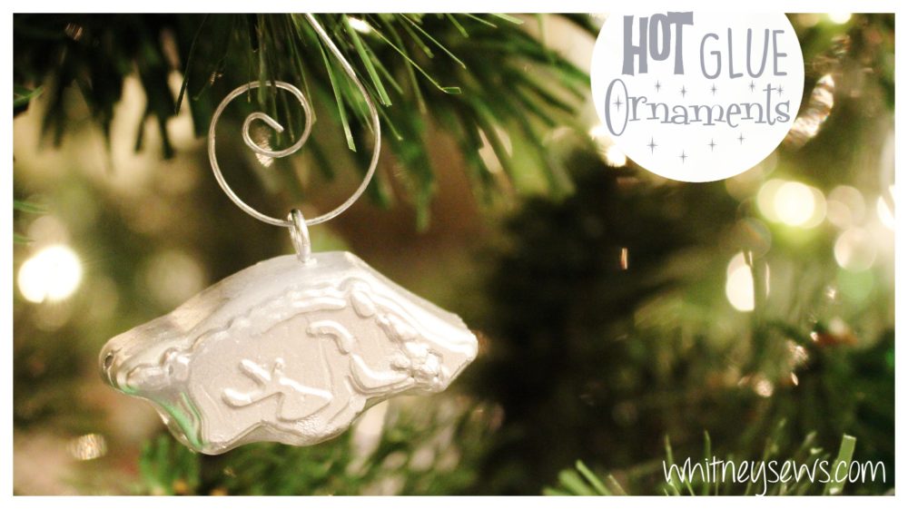 DIY Christmas ornaments made from hot glue and candy molds! Endless possibilities!