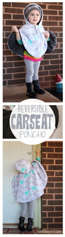 Reversible Carseat Poncho how to from Whitney Sews