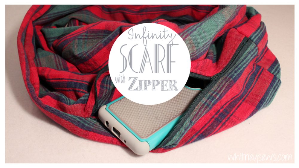 Hidden Pocket Infinity Scarf Video How to from Whitney Sews