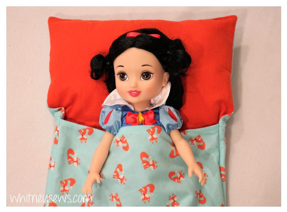 DIY Doll Sleeping Bag by Whitney Sews