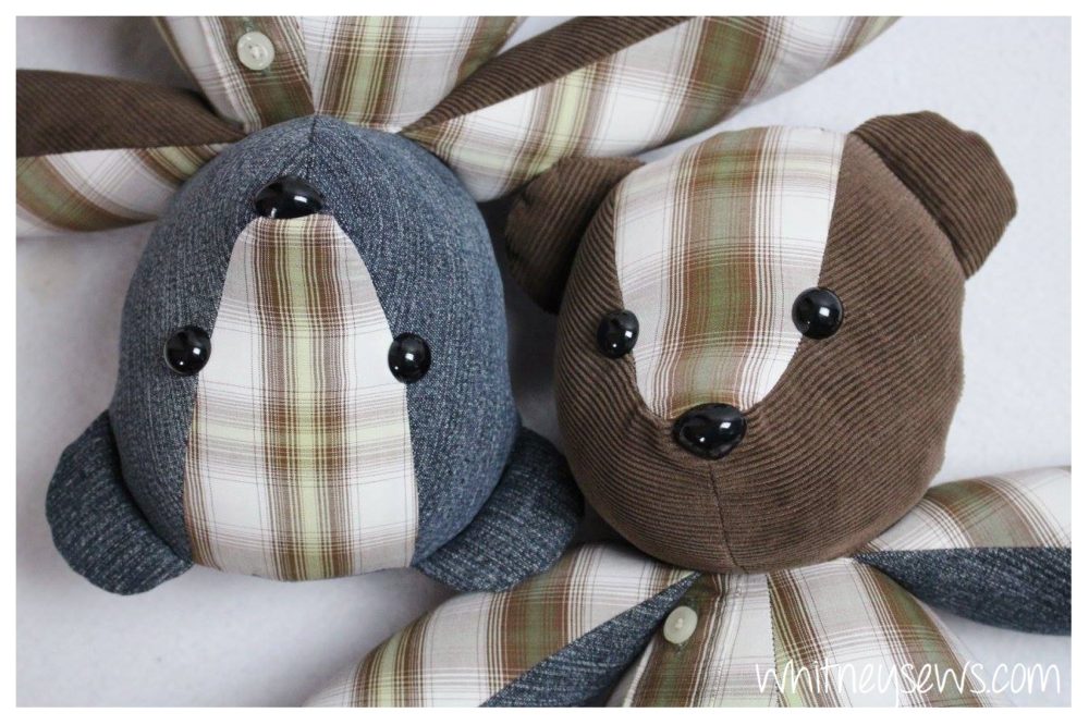 How to Make a Memory Bear from Clothing - Whitney Sews