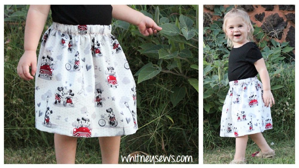 Easy Gathered Skirt How to - Whitney Sews