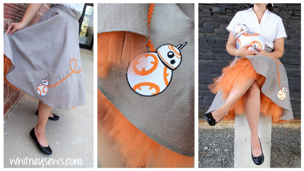 DIY retro style BB-8 skirt