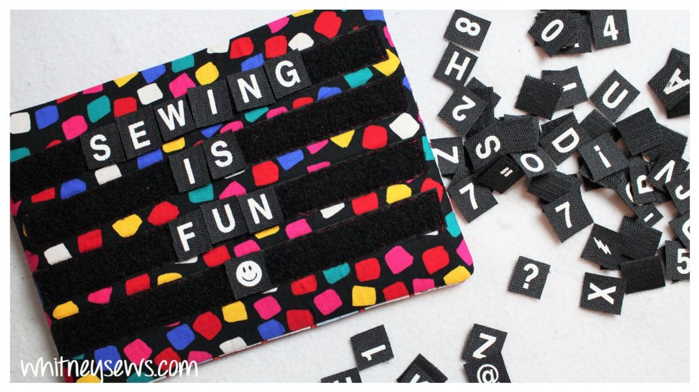 Letter Board Bag Sewing How to