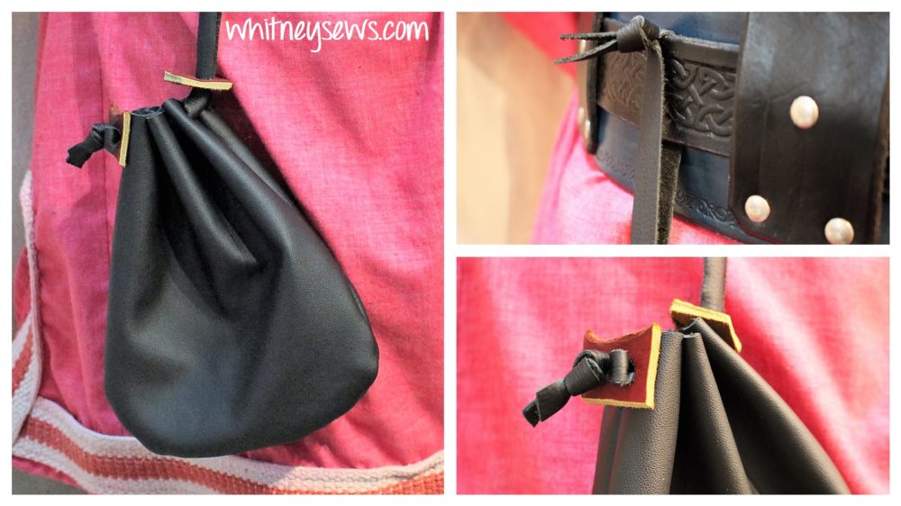 Drawstring Leather Pouch EASY How to Whitney Sews