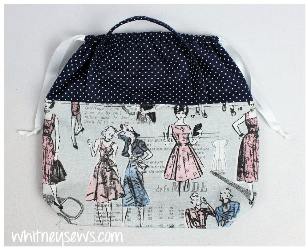 Project Bag SEWING PATTERN Drawstring Pouch Pattern Easy