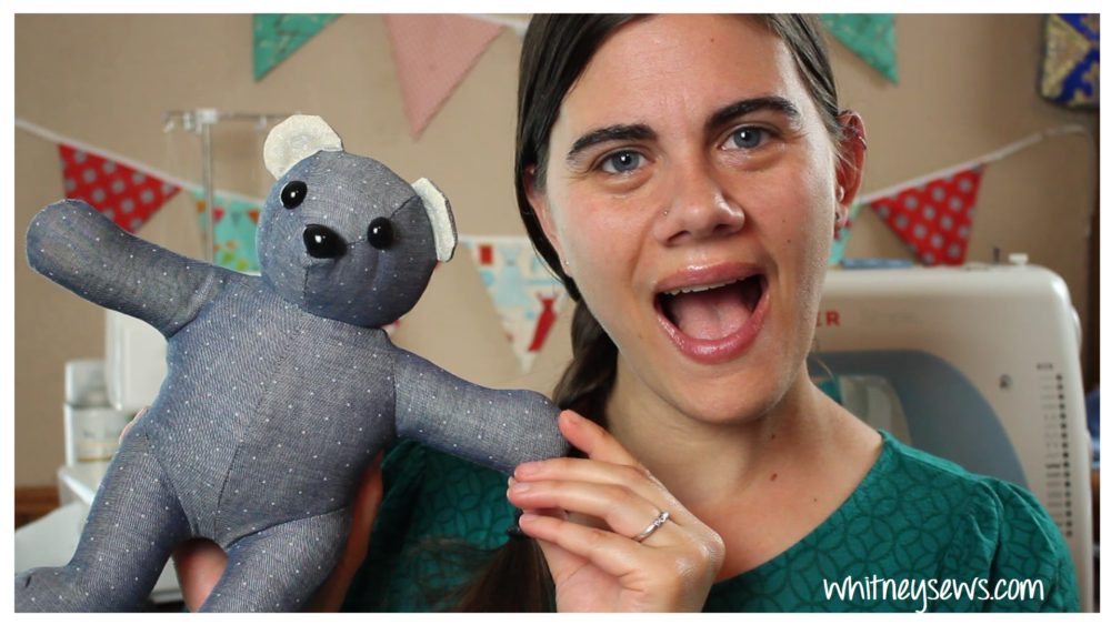 How to Make a Memory Bear from Clothing - Whitney Sews